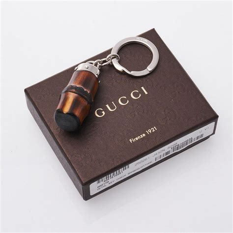 gucci bamboo keyring|vintage gucci keyring.